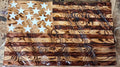 Custom Handmade Waving Wooden Ft. McHenry Flag