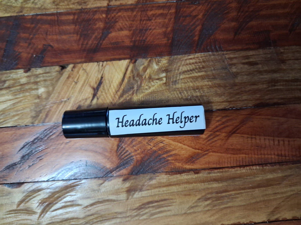 Headache Helper Roll-On 2oz label view